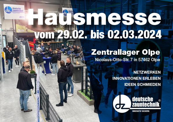 Hausmesse 2024 deutsche zauntechnik